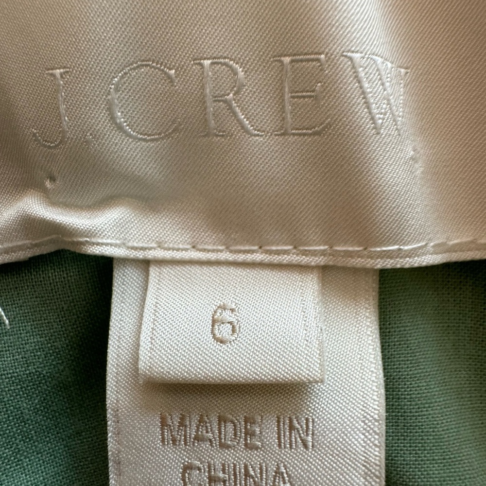 J. Crew Celery Green Strapless Chiffon Cocktail Dress - Picture 3 of 5
